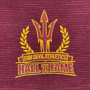 Adidas Arizona State Sun Devils Hall of Fame Womens XL Maroon Golf Polo‎ Shirt